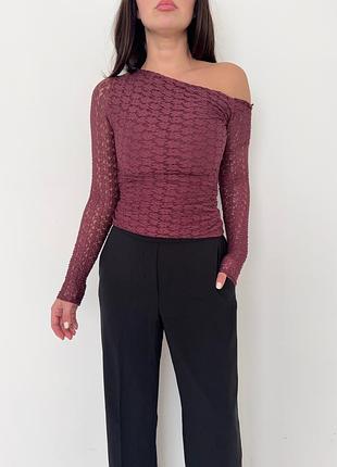Кружевной лонг pull &amp; bear