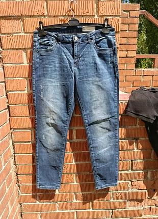 Женские синие джинсы скинни esprit denim, размер w34 / l30 (xl)