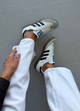 Adidas samba white/black 4
