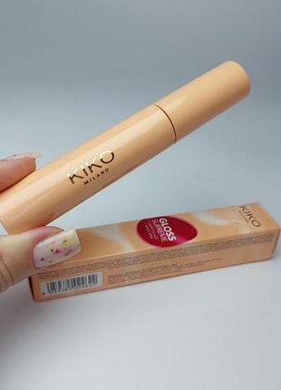 Туш для вій kiko milano gloss supreme lash glaze з ефектом панорамного об'єму 01 black