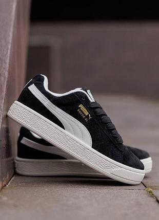 Puma suede xl black white
