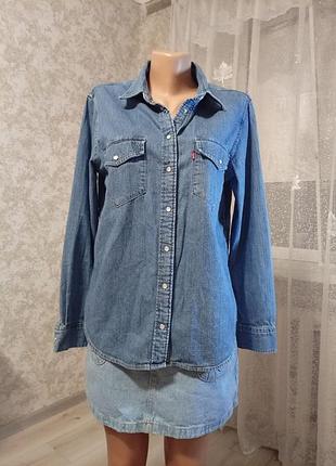 Женская брендовая джинсовая рубашка от levi strauss &amp; co