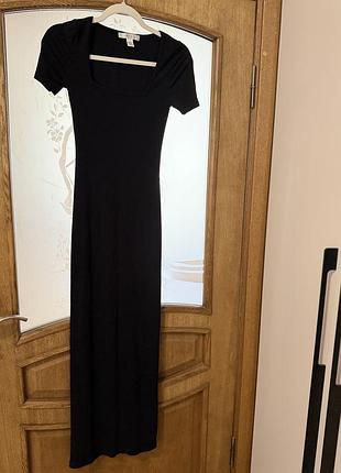 Сукня міді чорного кольору 👗🖤