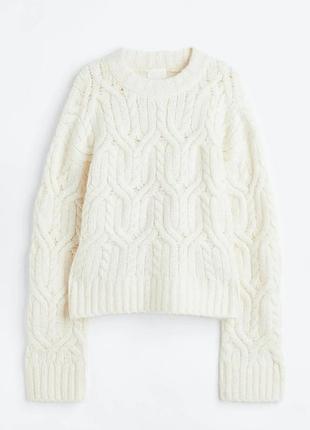Женский молочный свитер от бренда h&amp;m