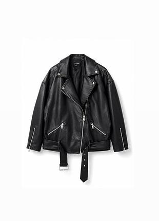Жіноча шкіряна куртка missguided — oversize s-m