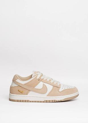 Кросівки nike sb dunk low sail metallic gold