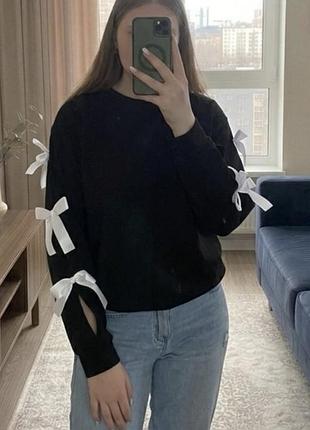 Жіноча святкова кофтинка з бантиками l/xl