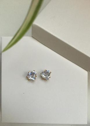 Колекція сережок гвоздиків - кришталеві