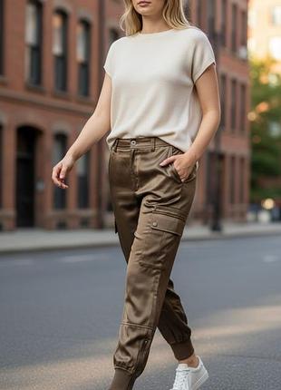 ✨ стильные атласные брюки zara