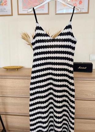 Трикотажна літня сукня zara