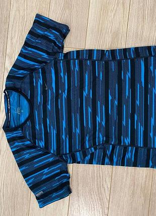 Nike stay cool dri-fit printed miler 1.0 lightning - black/blue