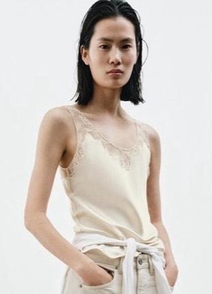 Ніжна блуза zara розмір м в золотому кольорі