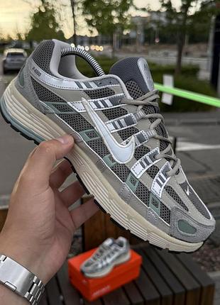 Кросівки nike p-6000 reflective t, сіро зелені 101-3