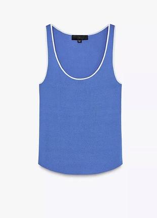 Майка фірми zara розмір l насиченого синього кольору