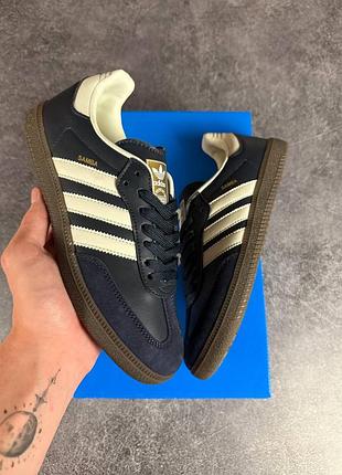 Adidas samba blue white 9