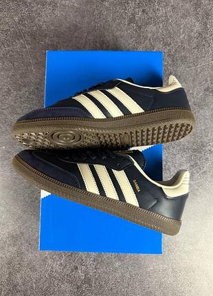 Adidas samba blue white 3