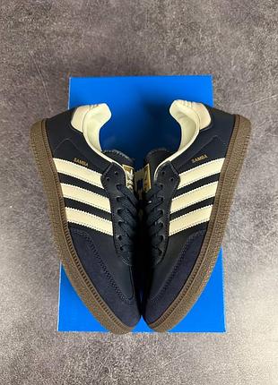 Adidas samba blue white 5