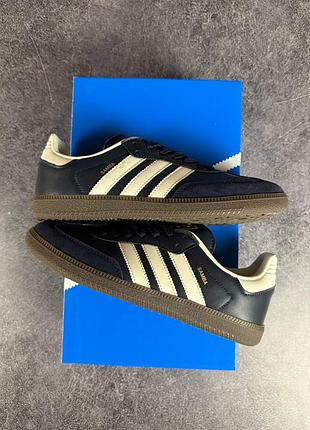 Adidas samba blue white 10