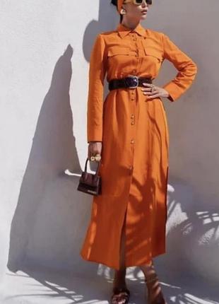 Плаття zara із льоном