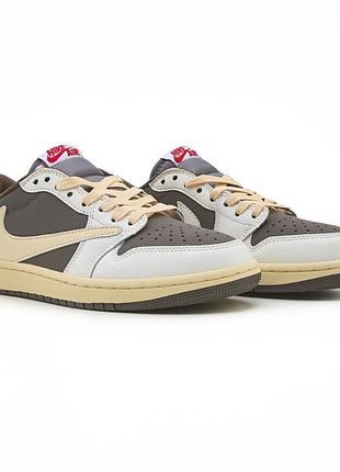 Travis scott x air jordan 1 low og “reverse mocha”