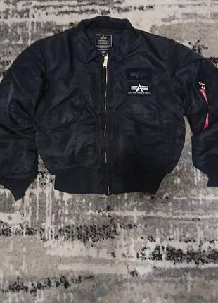 Чоловіча куртка alpha industries cwu 45/p flight jacket чорна