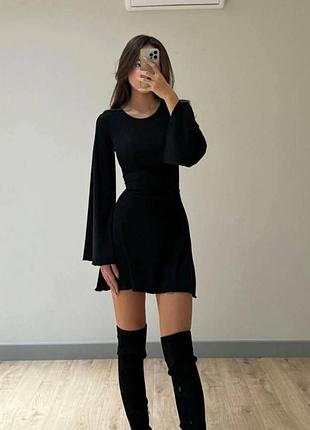 Сукня в рубчик