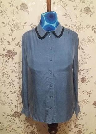 Шелковая блуза рубашка hobbs london оригинал 100% silk (m/38/46)