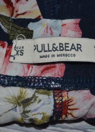 Xs/24 женские фирменные натуральные легкие шорты шортики с рюшами pull&bear6 фото