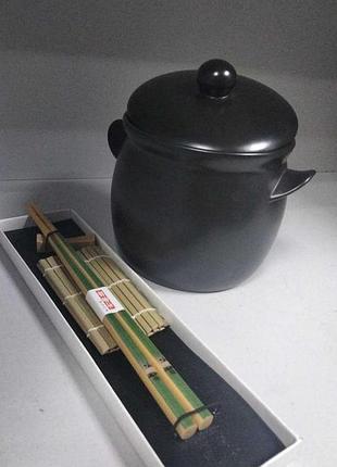 Кастрюля ковш б/у ceraflame mini pan with wings & lid 11cm