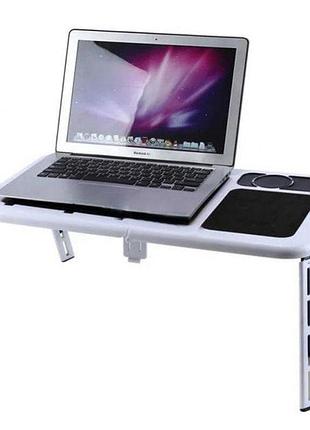 Підставка для ноутбука e-table ld09 • багатофункціональний складний столик з кулером