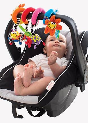 Розвиваюча підвіска-спіраль playgro «дивовижний сад» , призначена для колясок, автокрісел або дитячих ліжечок