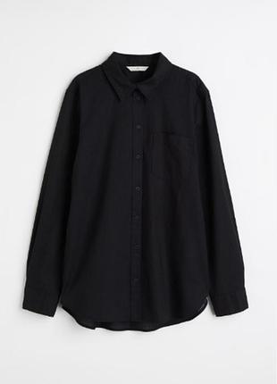 Лляна сорочка h&m льон