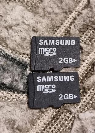 Картка пам'яті 2 гб samsung korea 6.20-6.34/15.2 microsd самсунг mmagr02gueca-mb мікросд