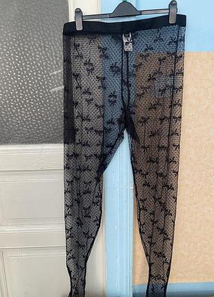 Колготки женские shein ажурные 3хл хххл очень красивые в бантики