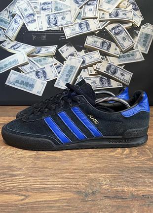 Кросівки adidas jeans ( (чоловічі ,колір чорний, розмір 43, розмір устілки 26,5 сантиметрів , матеріал кожані ).