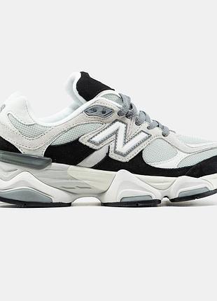 Белые кроссовки унисекс new balance 9060 white black х нью беланс 39