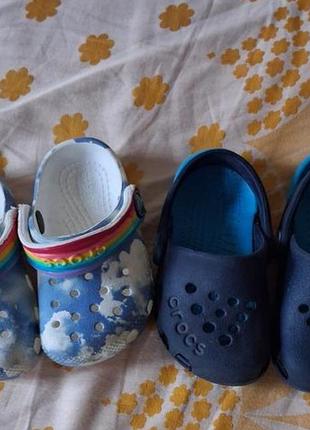 Детские crocs синие с5