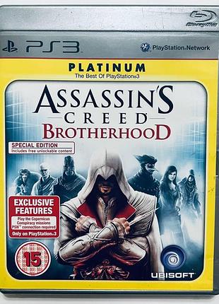 Assassin's creed brotherhood special edition platinum, б/у, английская версия - диск для playstation 3