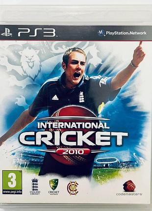 International cricket 2010, б/у, английская версия - диск для playstation 3