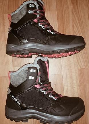 Зимние ботинки decathlon quechua sh500 x-warm размер 42 длина потолков 26.7 см