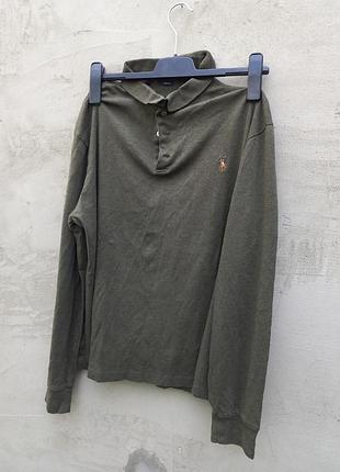 Мужская рубашка кофта polo by ralph lauren с длинным рукавом и пуговицами, размер xl