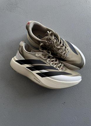 😍 женские кроссовки adidas adizero evo sl white/military green