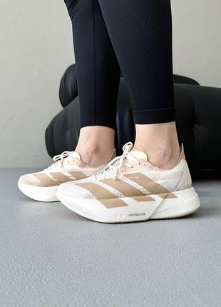 😍 женские кроссовки adidas adizero evo sl gold/pink