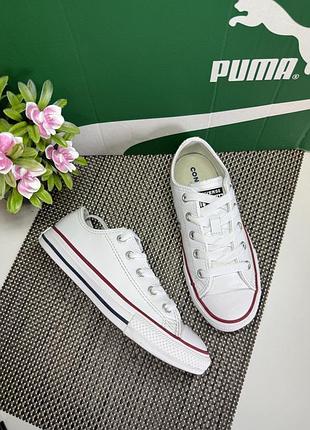 Оригінальні шкіряні кеди converse