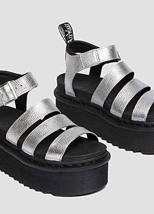 Оригинальные кожаные высокие женские сандалии dr. martens