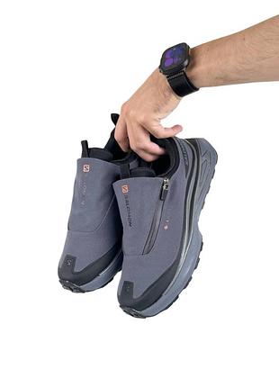 Чоловічі термо кросівки salomon odyssey elmt advanced gtx grey black