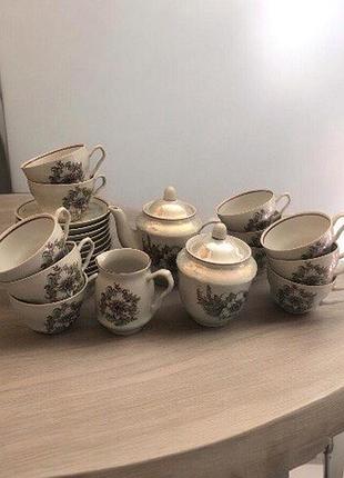 Сервіз порцеляна зіспр 12 персон, баранівка