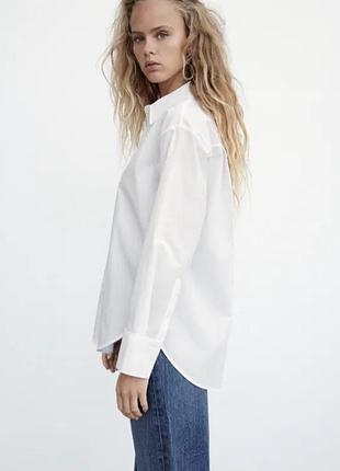 Сорочка оверсайз котон zara