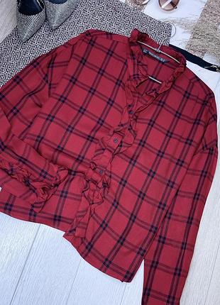 Фланелева сорочка zara m класична сорочка в клітинку вільна сорочка зара базова