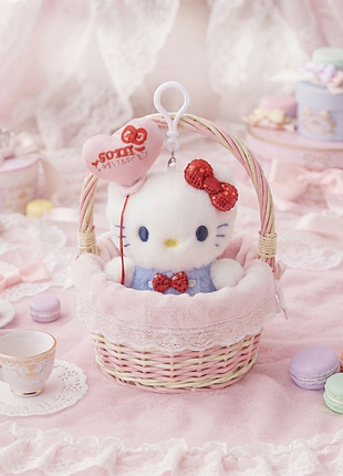 Іграшка брелок hello kitty з сердечком 2